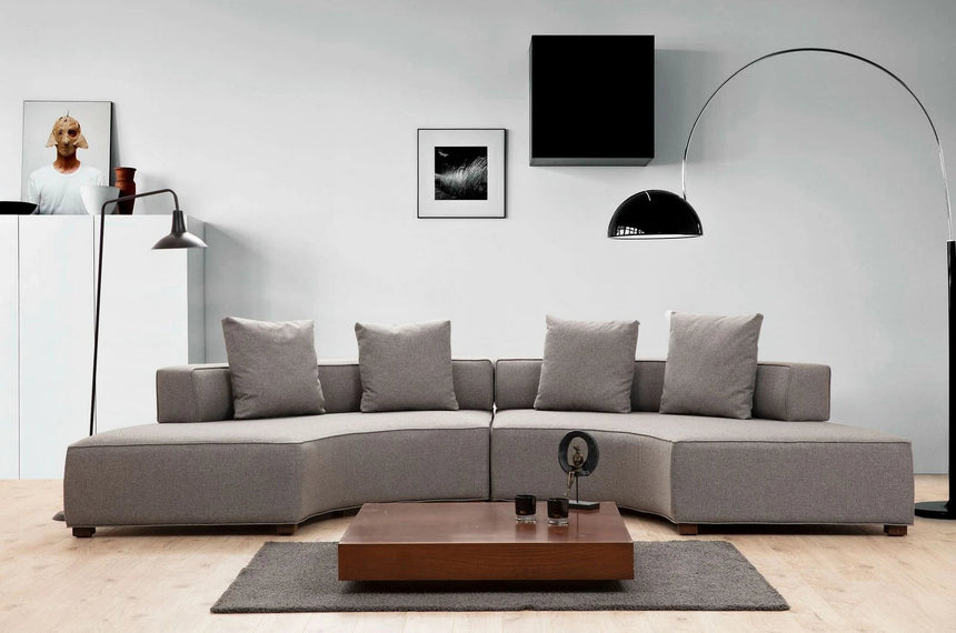 Gondol Panoramasofa in Grau, 360x105 cm von Atelier Del Sofa – Bild 1