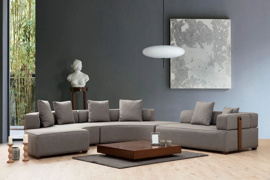 Gondol Panoramasofa in Grau, 360x300 cm von Atelier Del Sofa – Bild 1