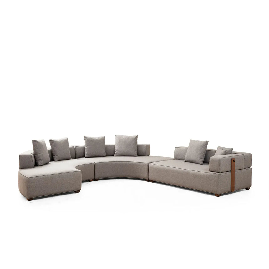 Gondol Panoramasofa in Grau, 360x300 cm - ZEN ZONE Furniture