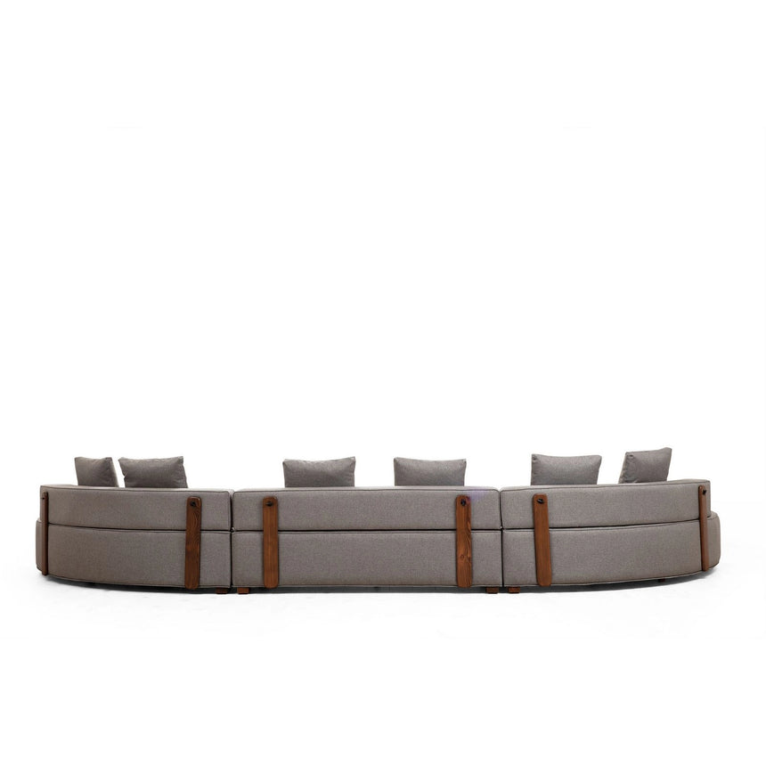 Gondol Panoramasofa in Grau, 552x105 cm von Atelier Del Sofa – Bild 3