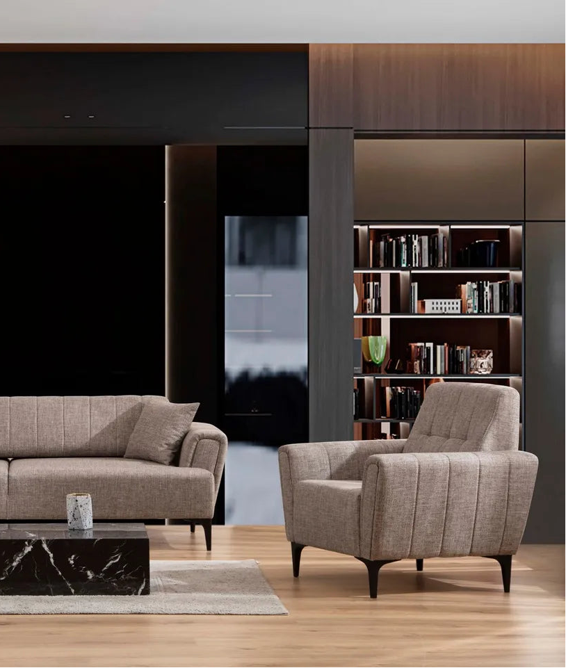 Hamlet 1-Sitzer Sofa in Hellbraun, 95x90 cm von Atelier Del Sofa – Bild 3