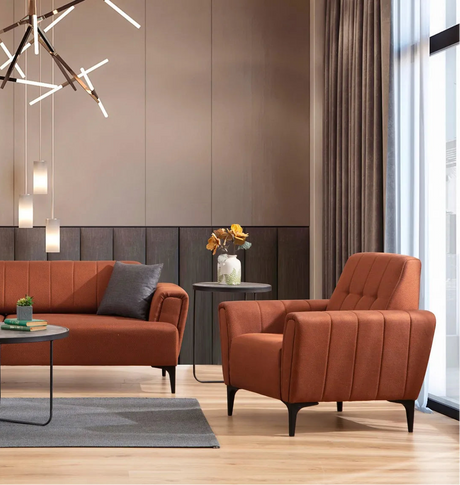 Hamlet 1-Sitzer Sofa in Ziegelrot, 95x90 cm von Atelier Del Sofa – Bild 2