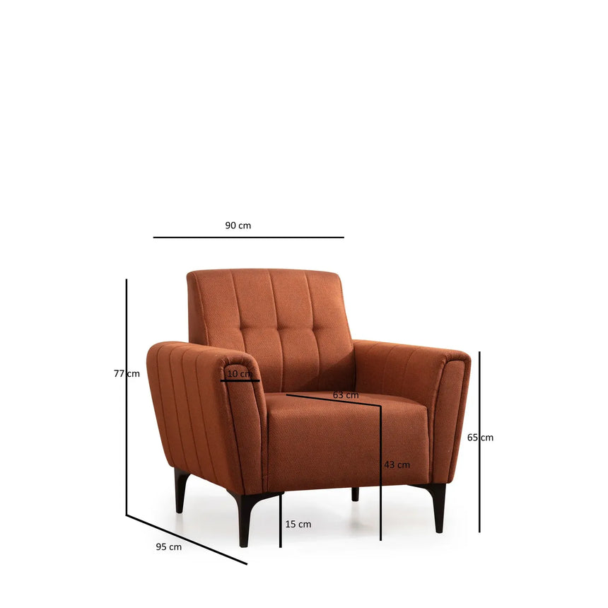 Hamlet 1-Sitzer Sofa, 95x90 cm - ZEN ZONE Furniture