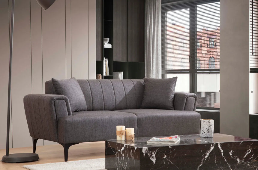 Hamlet 2-Sitzer Sofa in Dunkelgrau, 180x95 cm von Atelier Del Sofa – Bild 1