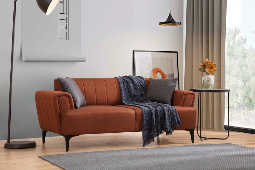 Hamlet 2-Sitzer Sofa in Ziegelrot, 180x95 cm von Atelier Del Sofa – Bild 1