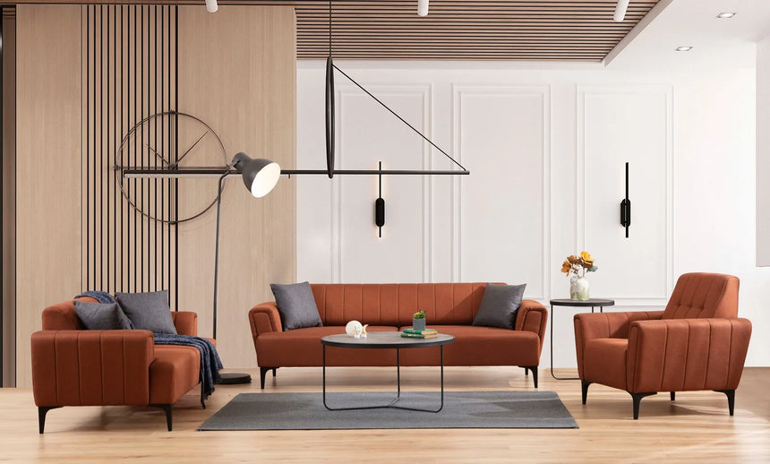 Hamlet 2-Sitzer Sofa in Ziegelrot, 180x95 cm von Atelier Del Sofa – Bild 2
