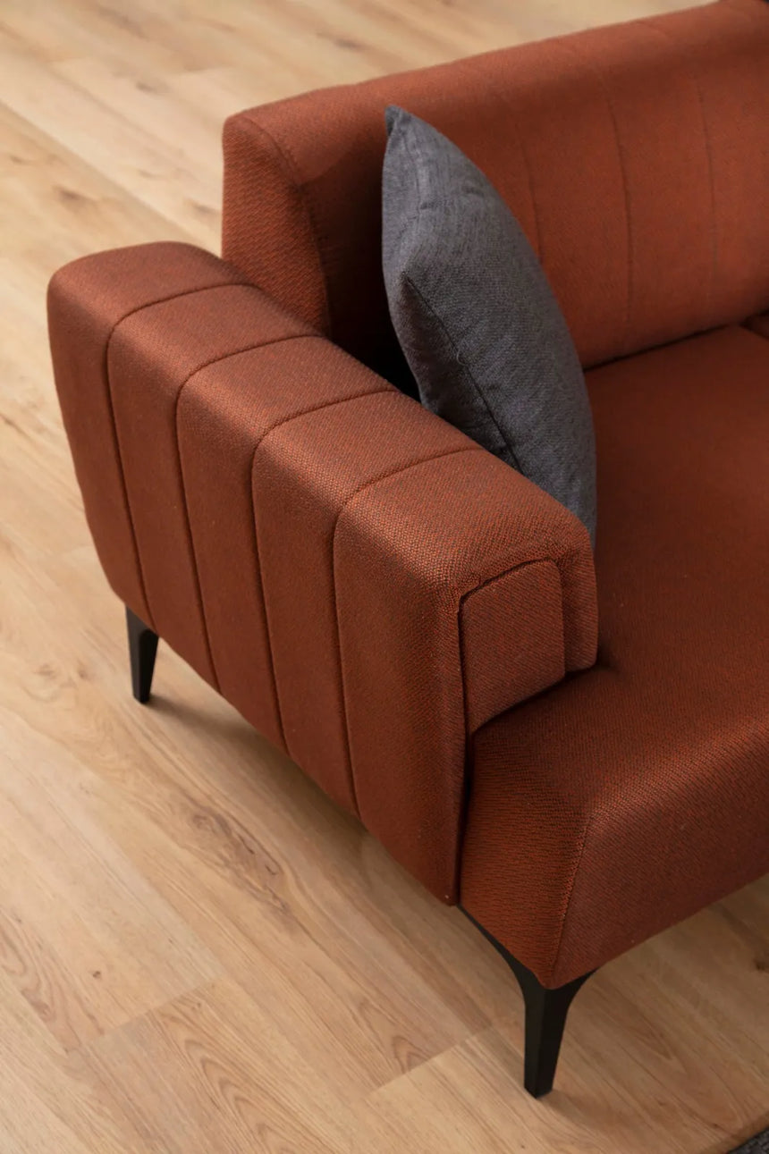 Hamlet 2-Sitzer Sofa in Ziegelrot, 180x95 cm von Atelier Del Sofa – Bild 3