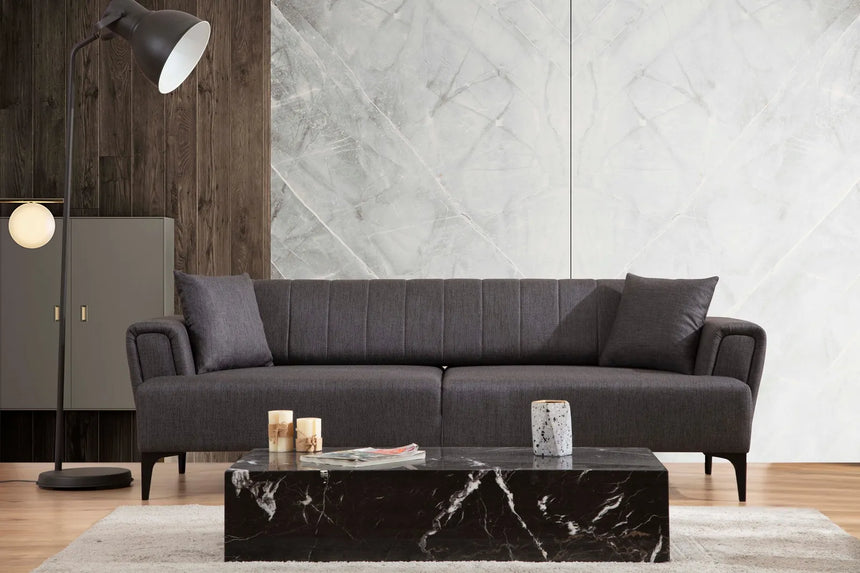 Hamlet 3-Sitzer Schlafsofa in Dunkelgrau, 230x95 cm von Atelier Del Sofa – Bild 1
