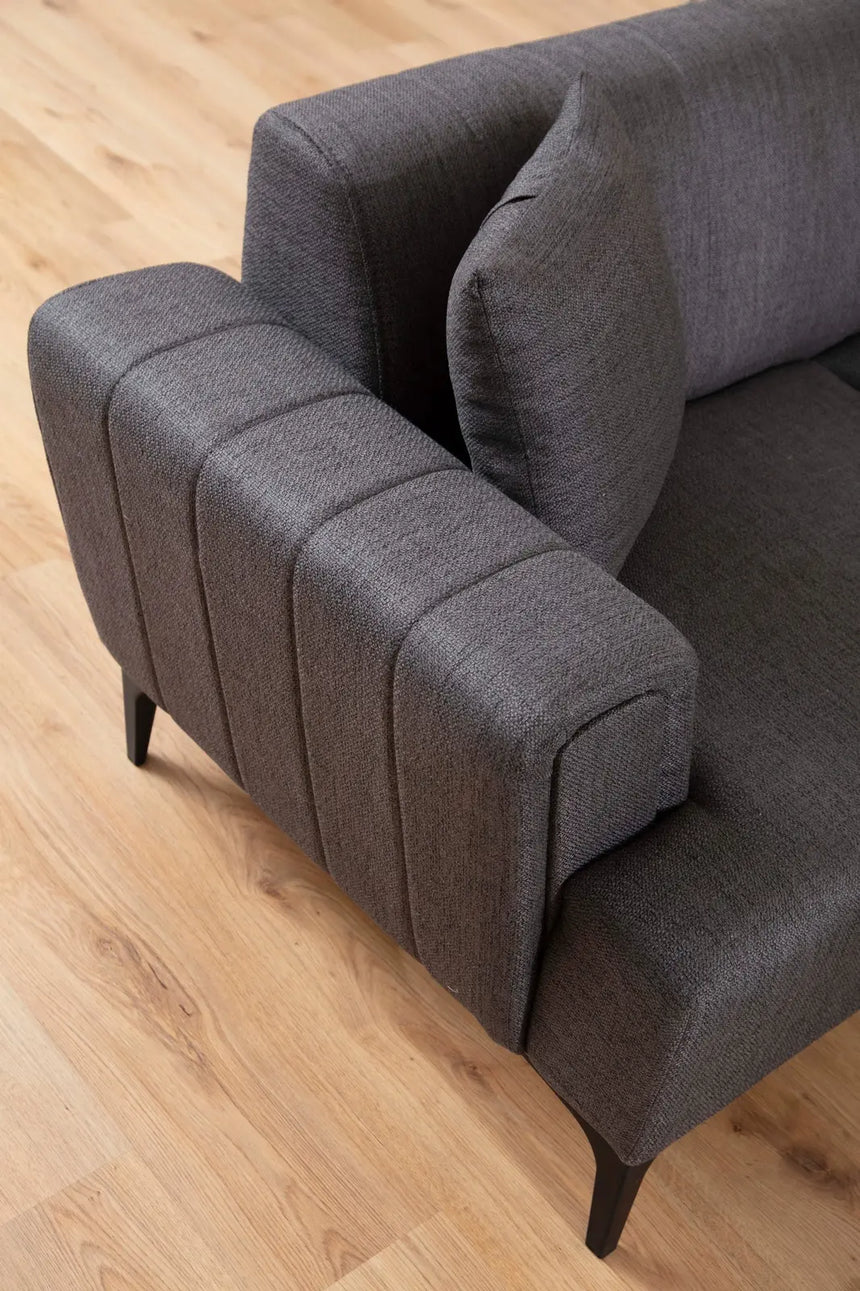 Hamlet 3-Sitzer Schlafsofa in Dunkelgrau, 230x95 cm von Atelier Del Sofa – Bild 4