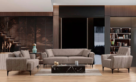 Hamlet 3-Sitzer Schlafsofa in Hellbraun, 230x95 cm von Atelier Del Sofa – Bild 3