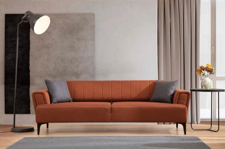Hamlet 3-Sitzer Schlafsofa in Ziegelrot, 230x95 cm von Atelier Del Sofa – Bild 1
