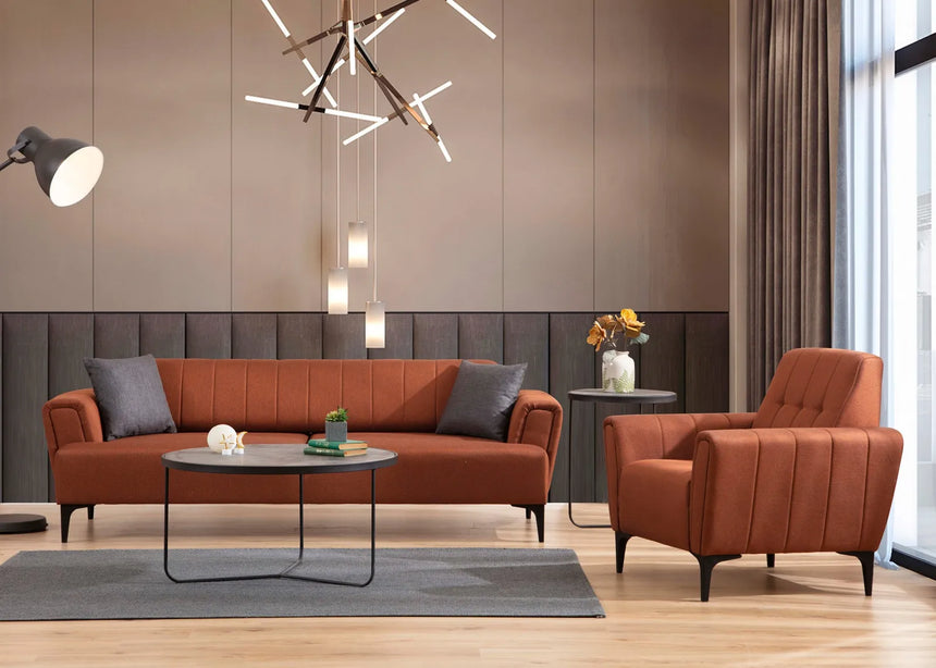 Hamlet 3-Sitzer Schlafsofa in Ziegelrot, 230x95 cm von Atelier Del Sofa – Bild 2