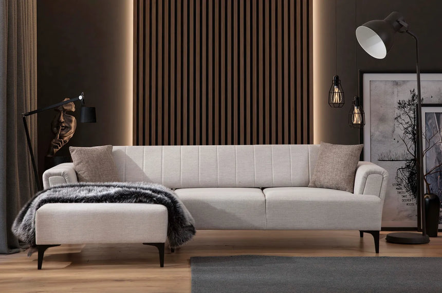 Hamlet Eckschlafsofa, Linke Seite, in Ecru, 270x140 cm von Atelier Del Sofa – Bild 2