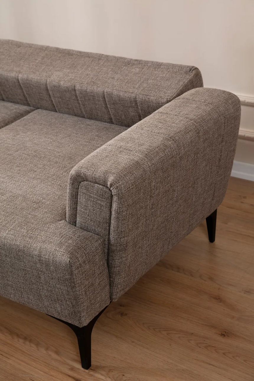 Hamlet Eckschlafsofa, Linke Seite, in Hellbraun, 270x140 cm von Atelier Del Sofa – Bild 3