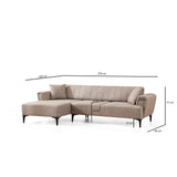 Hamlet Eckschlafsofa, Linke Seite, 270x140 cm
