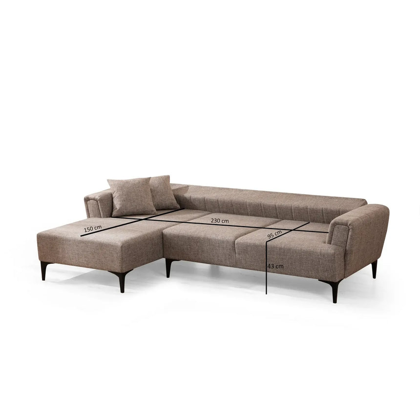 Hamlet Eckschlafsofa, Linke Seite, 270x140 cm - ZEN ZONE Furniture