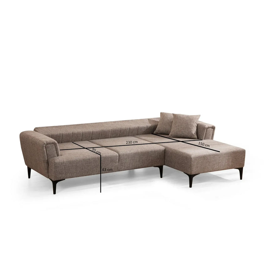 Hamlet Eckschlafsofa, Rechte Seite, 270x140 cm - ZEN ZONE Furniture