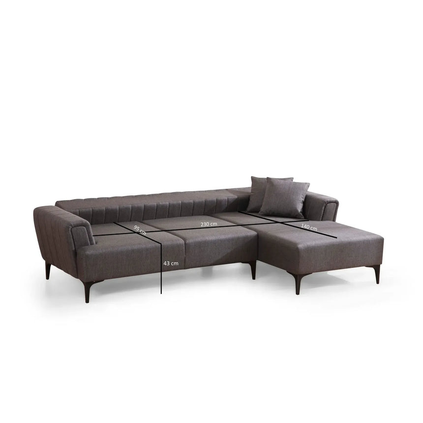 Hamlet Eckschlafsofa, Rechte Seite, 270x140 cm - ZEN ZONE Furniture