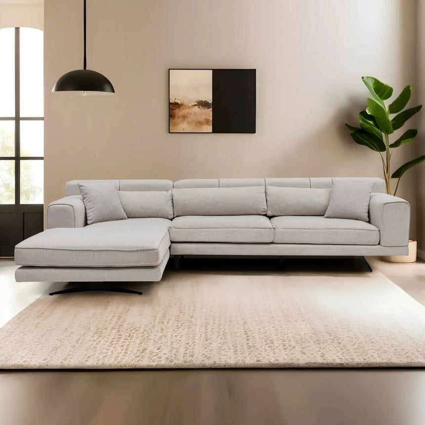 Jivago Ecksofa, Linke Seite, in Beige, 308x198 cm von Atelier Del Sofa – Bild 7