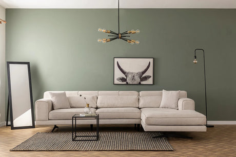 Jivago Ecksofa, Rechte Seite, in Beige, 308x198 cm von Atelier Del Sofa – Bild 1