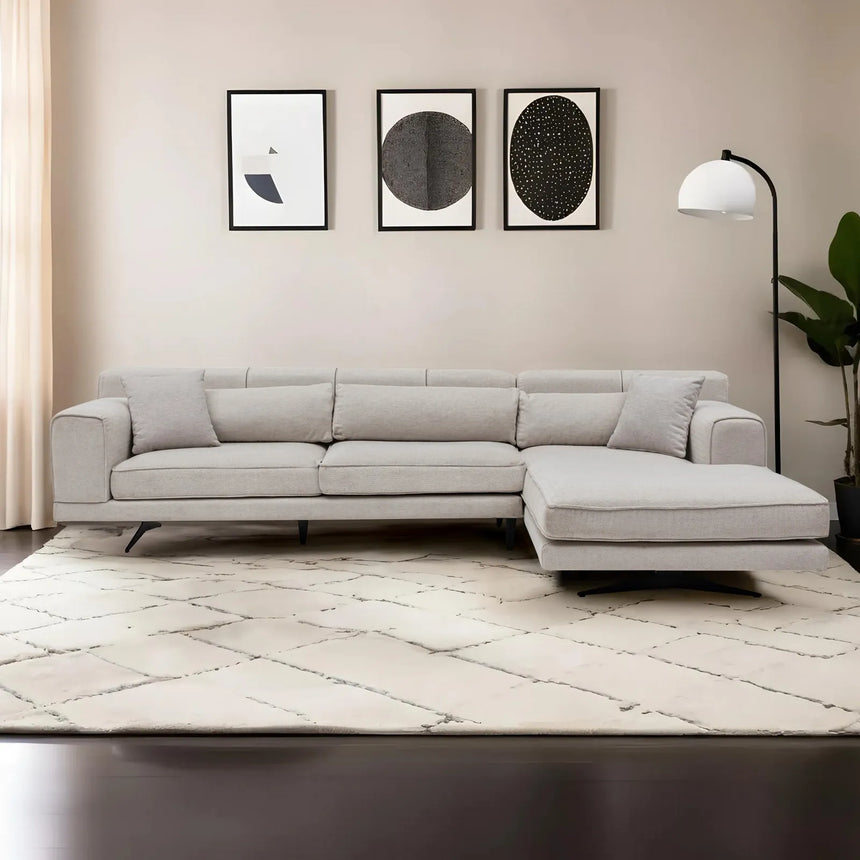 Jivago Ecksofa, Rechte Seite, in Beige, 308x198 cm von Atelier Del Sofa – Bild 6