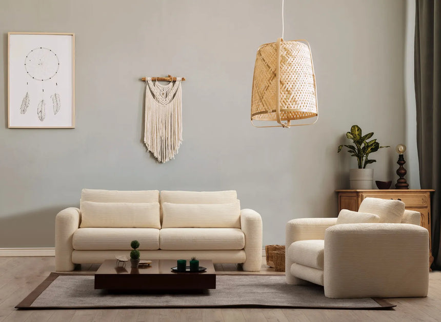 Lily 3-Sitzer Sofa in Beige, 215x97 cm von Atelier Del Sofa – Bild 1