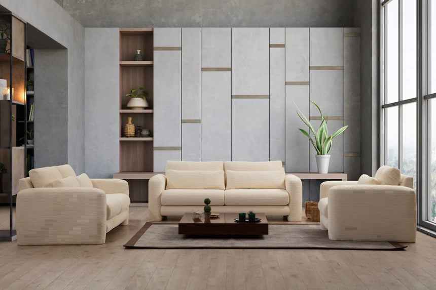 Lily 3-Sitzer Sofa in Beige, 215x97 cm von Atelier Del Sofa – Bild 2