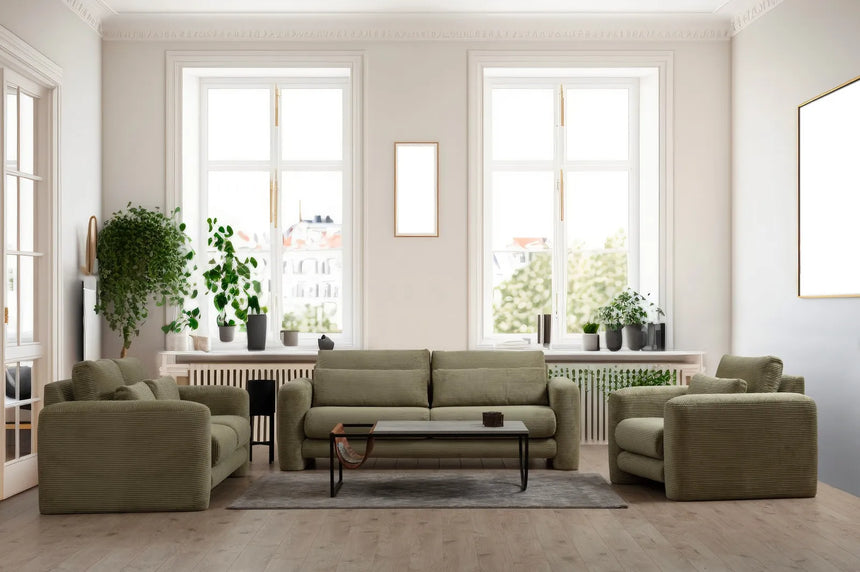 Lily 3-Sitzer Sofa in Grün, 215x97 cm von Atelier Del Sofa – Bild 2