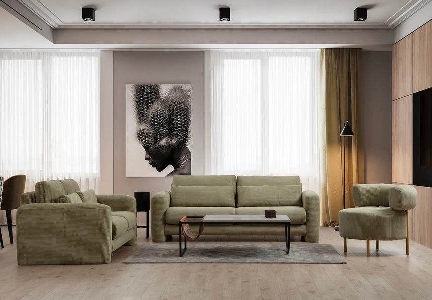 Lily 3-Sitzer Sofa in Grün, 215x97 cm von Atelier Del Sofa – Bild 3