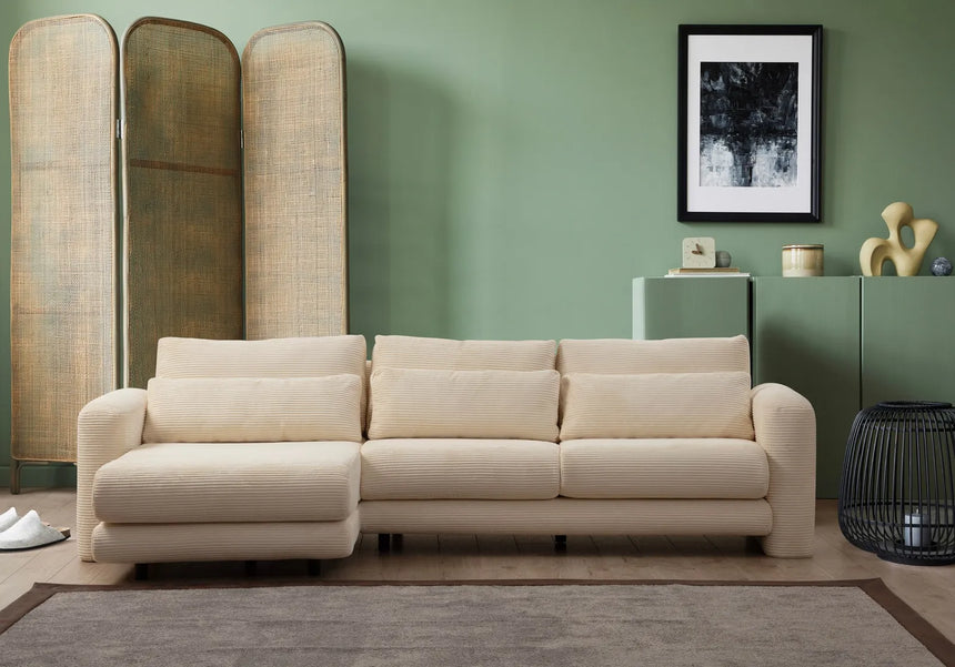 Lily Ecksofa, Linke Seite, in Beige, 290x165 cm von Atelier Del Sofa – Bild 1