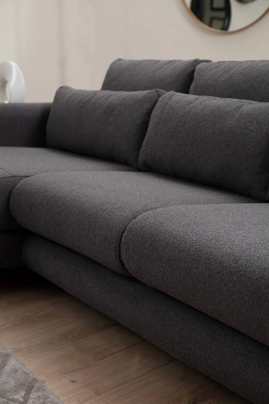 Lily Ecksofa, Linke Seite, in Grau, 290x165 cm von Atelier Del Sofa – Bild 5