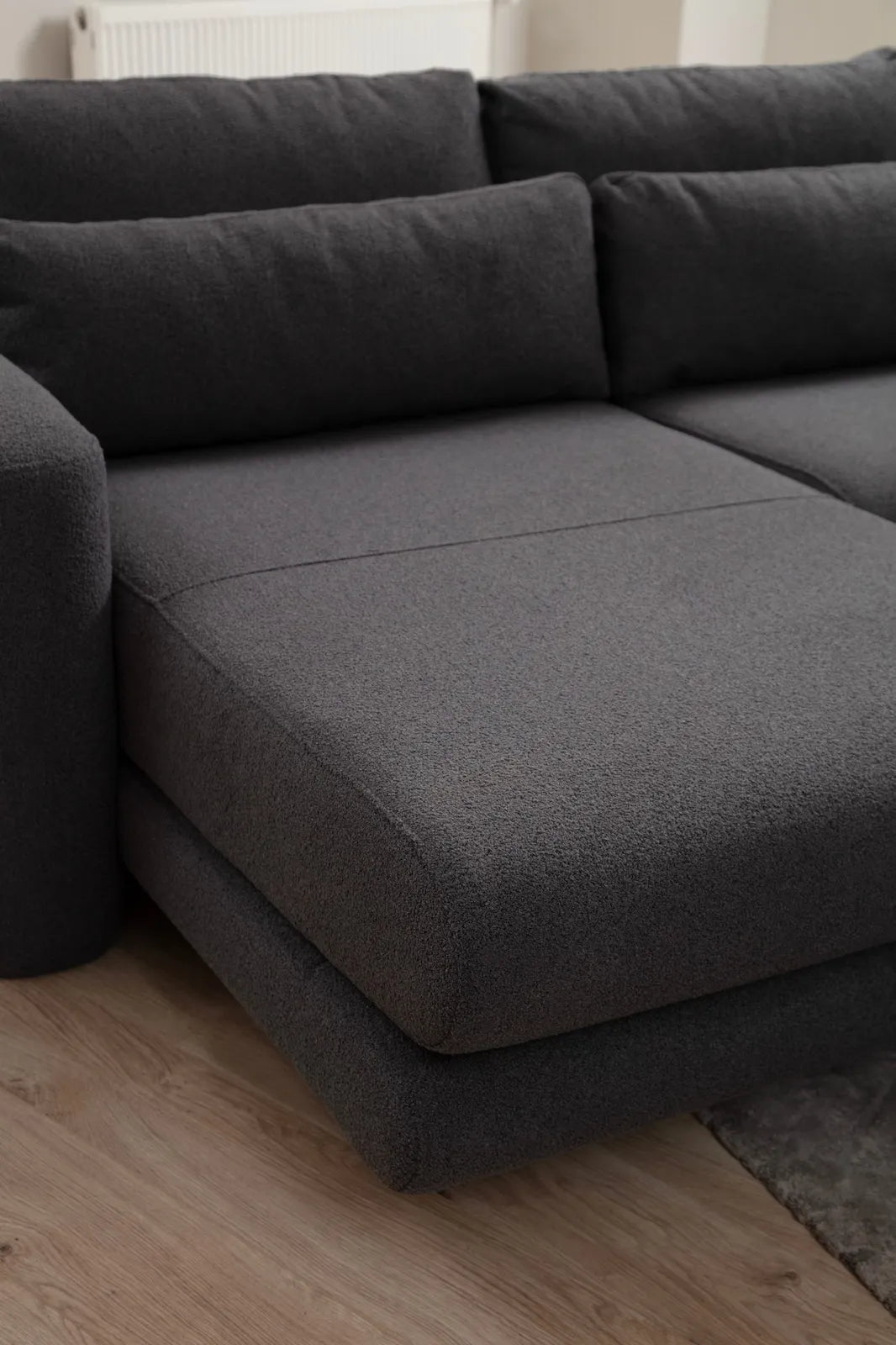 Lily Ecksofa, Linke Seite, in Grau, 290x165 cm von Atelier Del Sofa – Bild 6