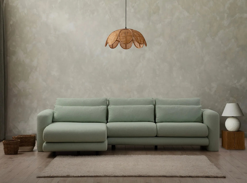 Lily Ecksofa, Linke Seite, in Grün, 290x165 cm von Atelier Del Sofa – Bild 2