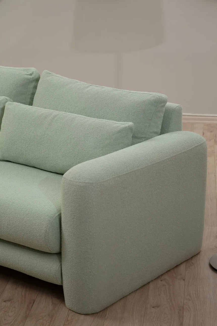 Lily Ecksofa, Linke Seite, in Grün, 290x165 cm von Atelier Del Sofa – Bild 3