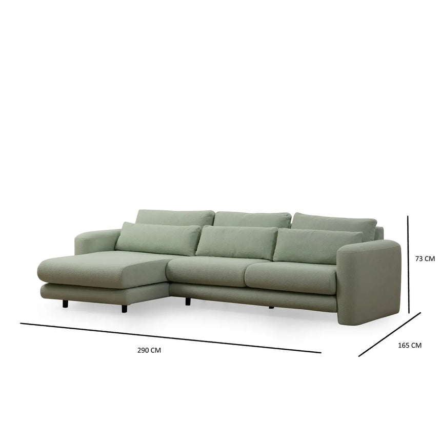 Lily Ecksofa, Linke Seite, 290x165 cm - ZEN ZONE Furniture