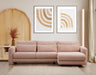 Lily Ecksofa, Linke Seite, in Rosa, 290x165 cm von Atelier Del Sofa – Bild 1