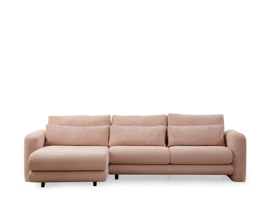 Lily Ecksofa, Linke Seite, in Rosa, 290x165 cm von Atelier Del Sofa – Bild 4