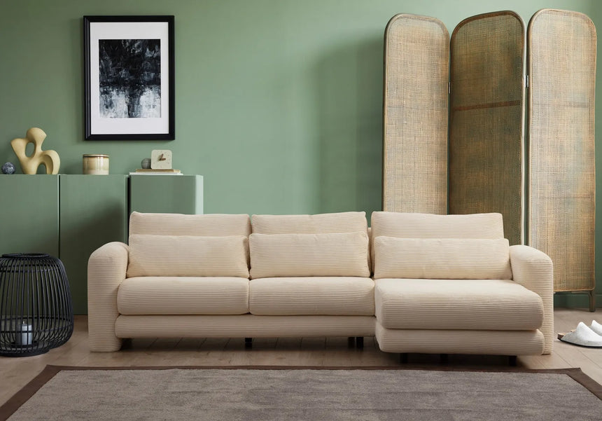 Lily Ecksofa, Rechte Seite, in Beige, 290x165 cm von Atelier Del Sofa – Bild 1