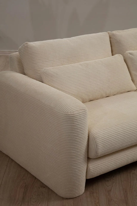Lily Ecksofa, Rechte Seite, in Beige, 290x165 cm von Atelier Del Sofa – Bild 3