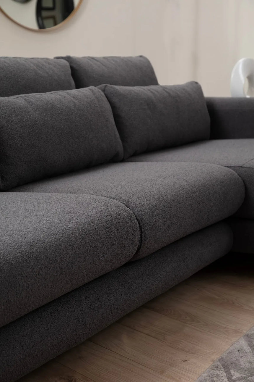Lily Ecksofa, Rechte Seite, in Grau, 290x165 cm von Atelier Del Sofa – Bild 5