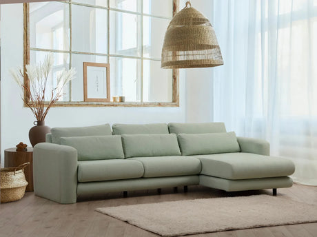 Lily Ecksofa, Rechte Seite, in Grün, 290x165 cm von Atelier Del Sofa – Bild 1