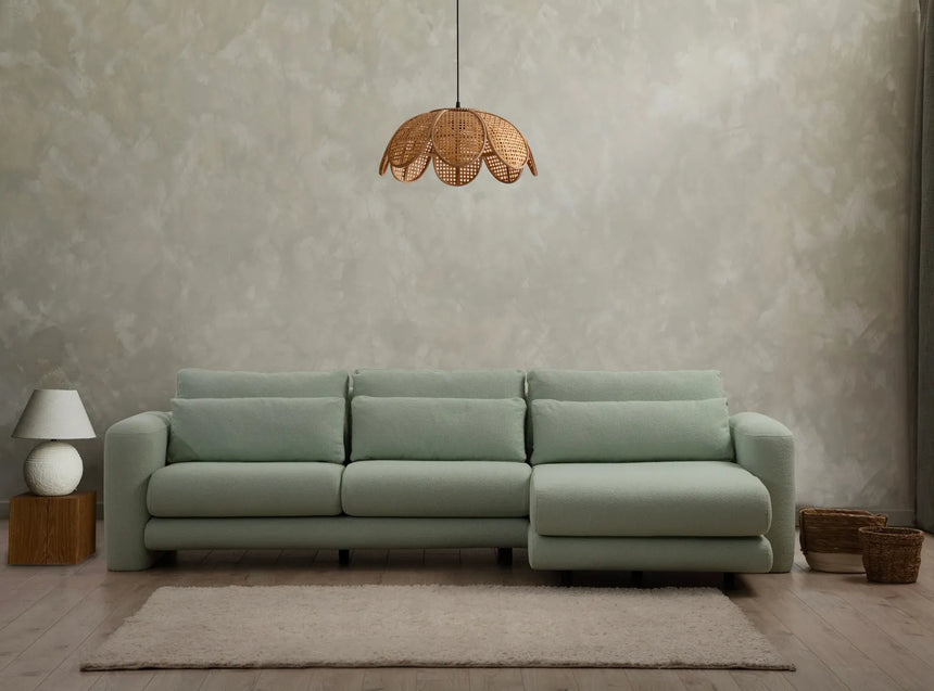 Lily Ecksofa, Rechte Seite, in Grün, 290x165 cm von Atelier Del Sofa – Bild 2