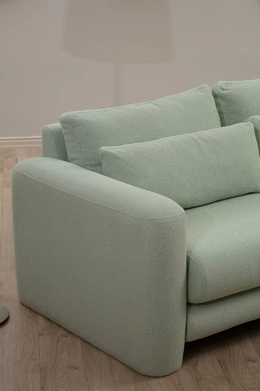 Lily Ecksofa, Rechte Seite, in Grün, 290x165 cm von Atelier Del Sofa – Bild 3