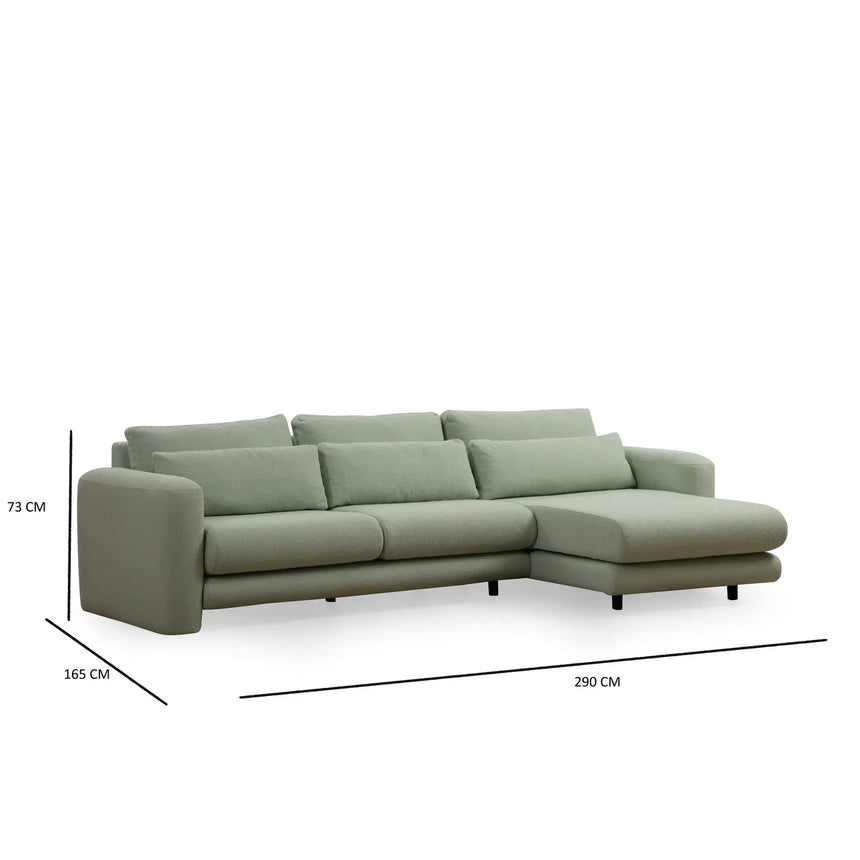 Lily Ecksofa, Rechte Seite, 290x165 cm - ZEN ZONE Furniture