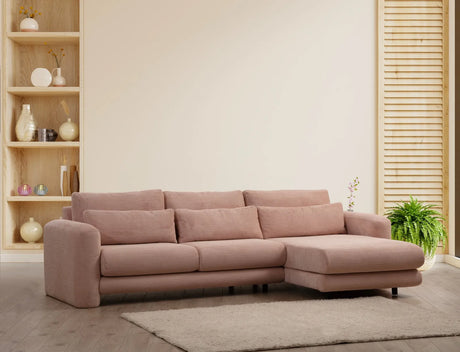 Lily Ecksofa, Rechte Seite, in Rosa, 290x165 cm von Atelier Del Sofa – Bild 2