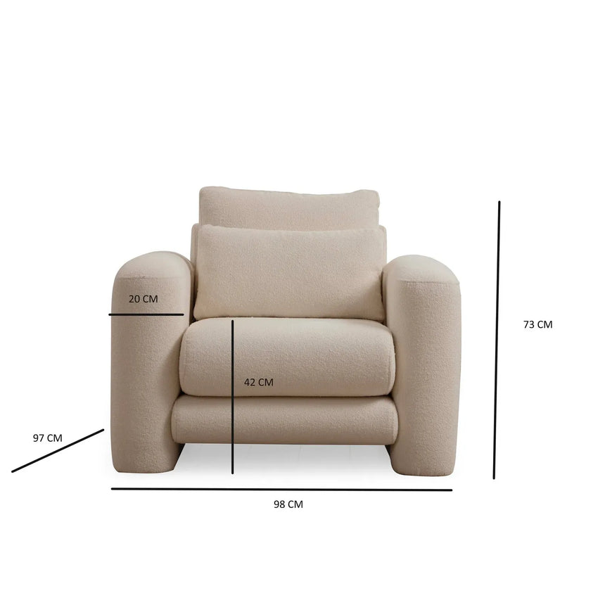 Lily Sessel, 98x97 cm - ZEN ZONE Furniture