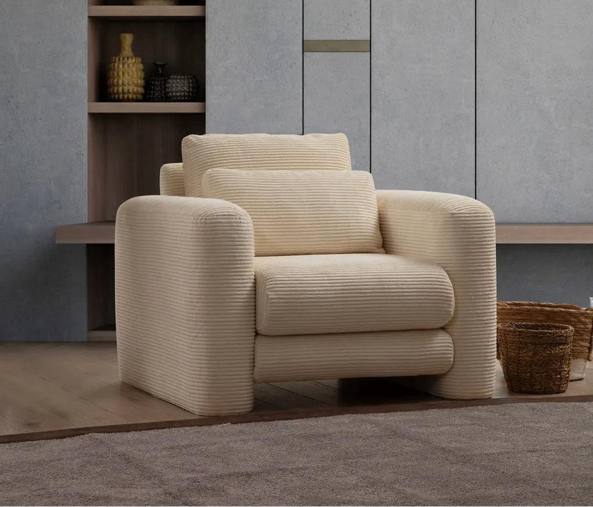Lily Sessel in Beige, 98x97 cm von Atelier Del Sofa – Bild 1