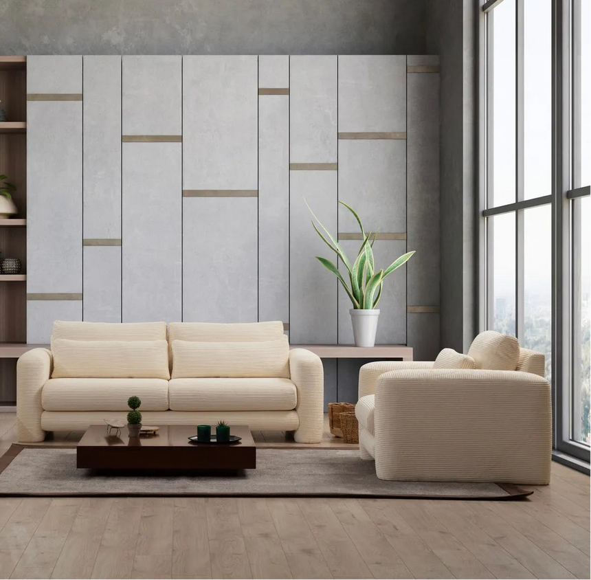Lily Sessel in Beige, 98x97 cm von Atelier Del Sofa – Bild 2