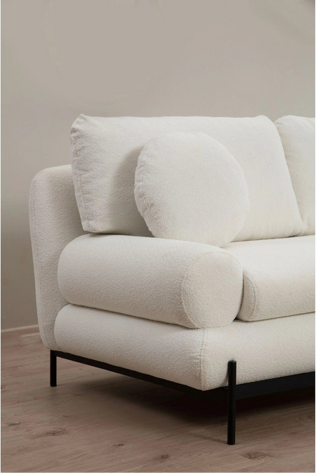 Livorno 2-Sitzer Sofa in Weiß, 188x85 cm von Atelier Del Sofa – Bild 6