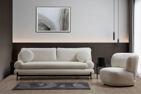 Livorno 3-Sitzer Sofa in Weiß, 230x85 cm von Atelier Del Sofa – Bild 4